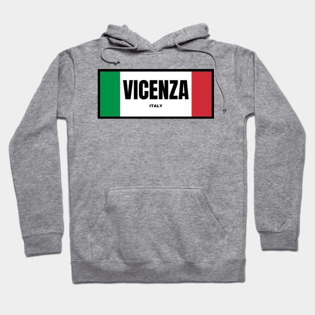 Vicenza City in Italian Flag Colors Hoodie by aybe7elf